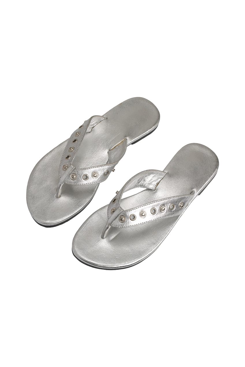 The Iro Studded Thong | Silver - The Bali Tailor
