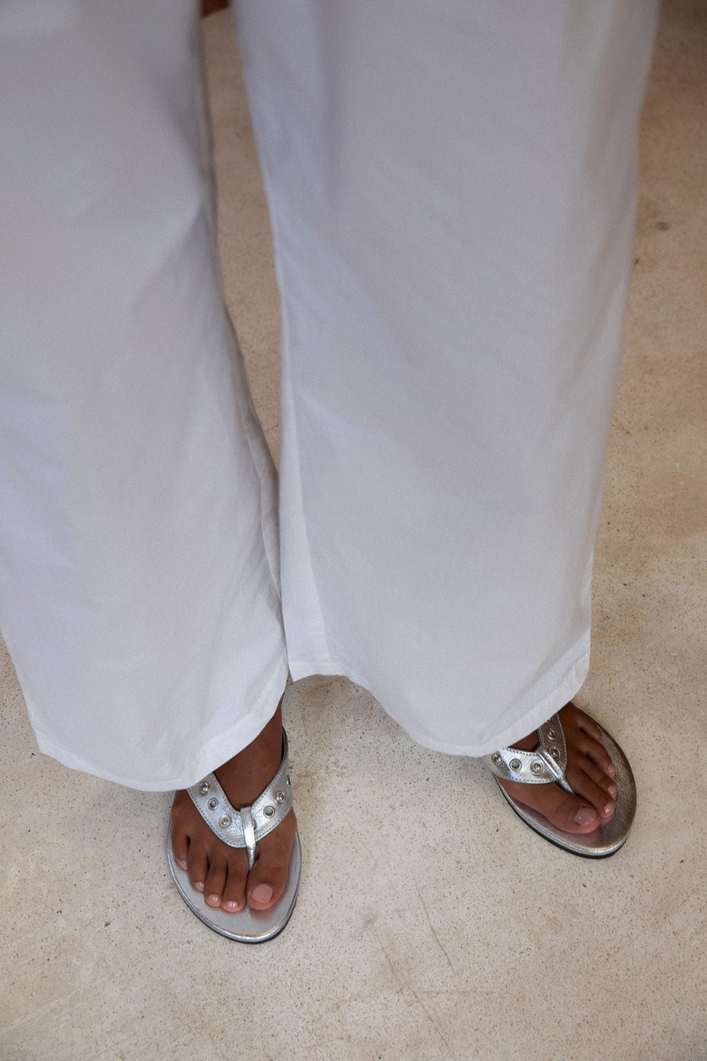 The Iro Studded Thong | Silver - The Bali Tailor