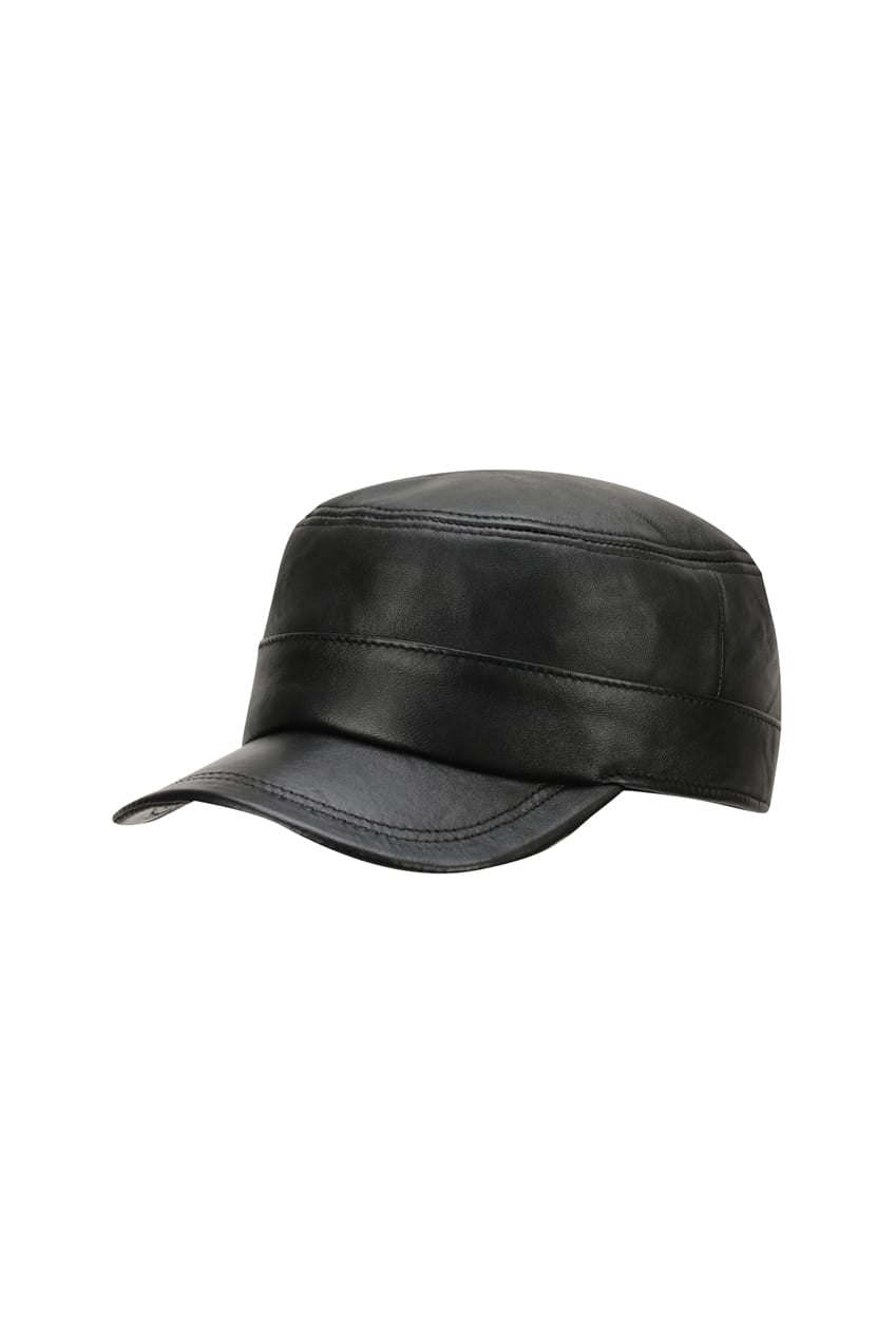 The Jaia Leather Cap - The Bali Tailor