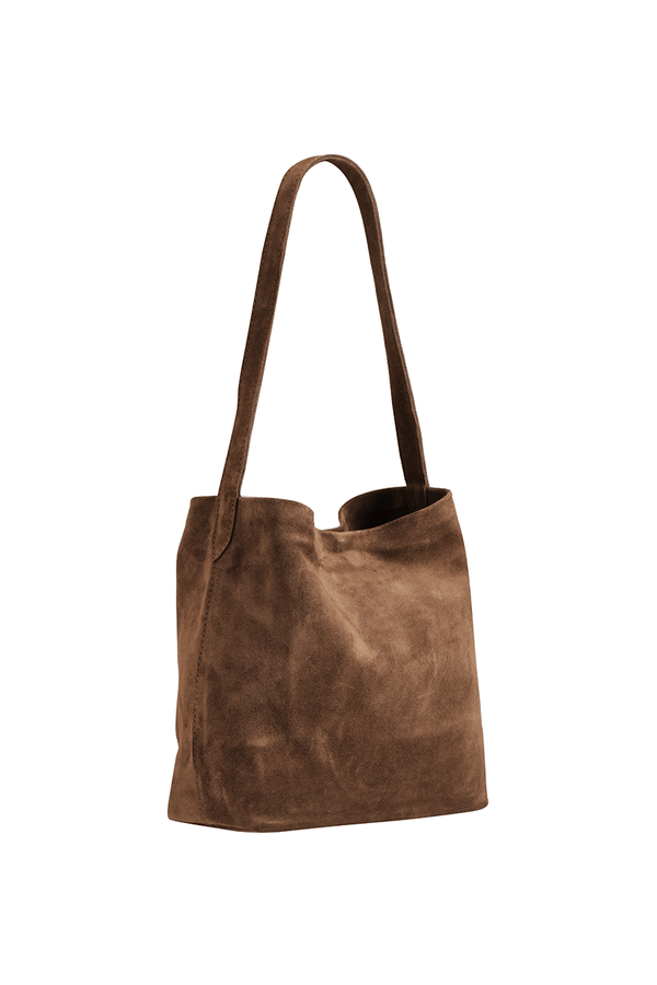 The Clover Slouch Mini | Cocoa Suede
