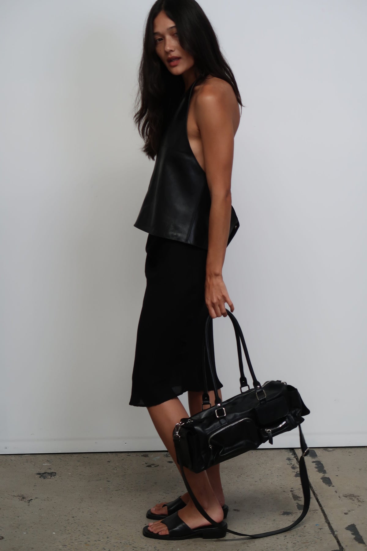 The Kaia Utility Bag | Black - The Bali Tailor