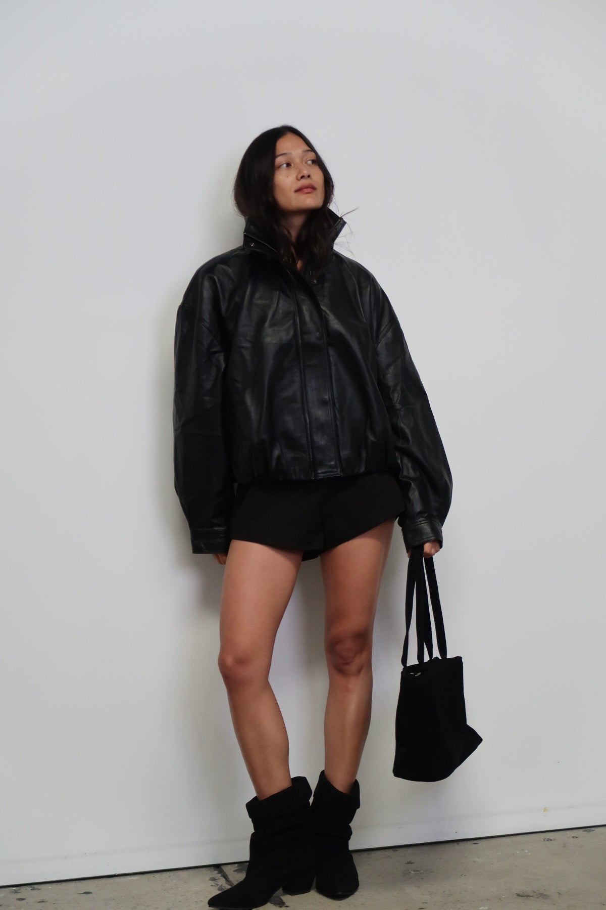The Knox Bomber | Black - The Bali Tailor
