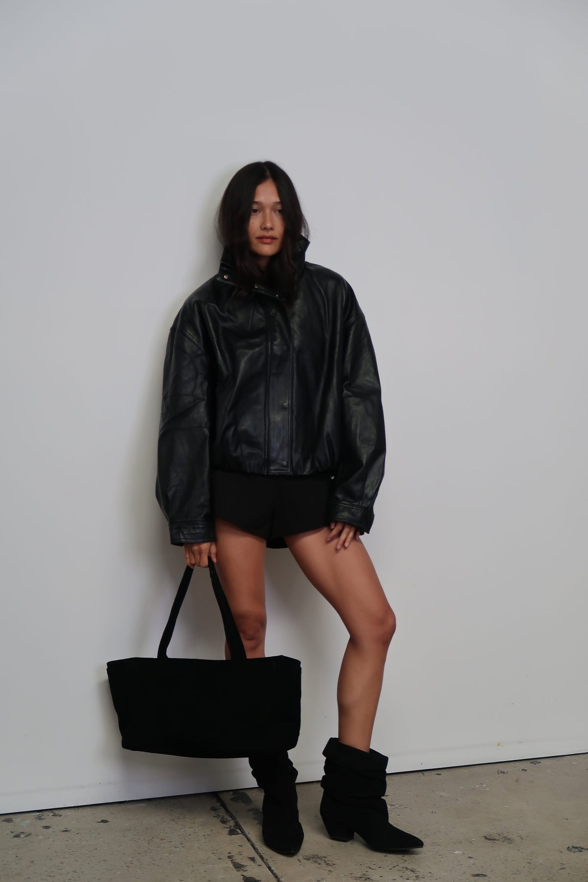 The Knox Bomber | Black - The Bali Tailor