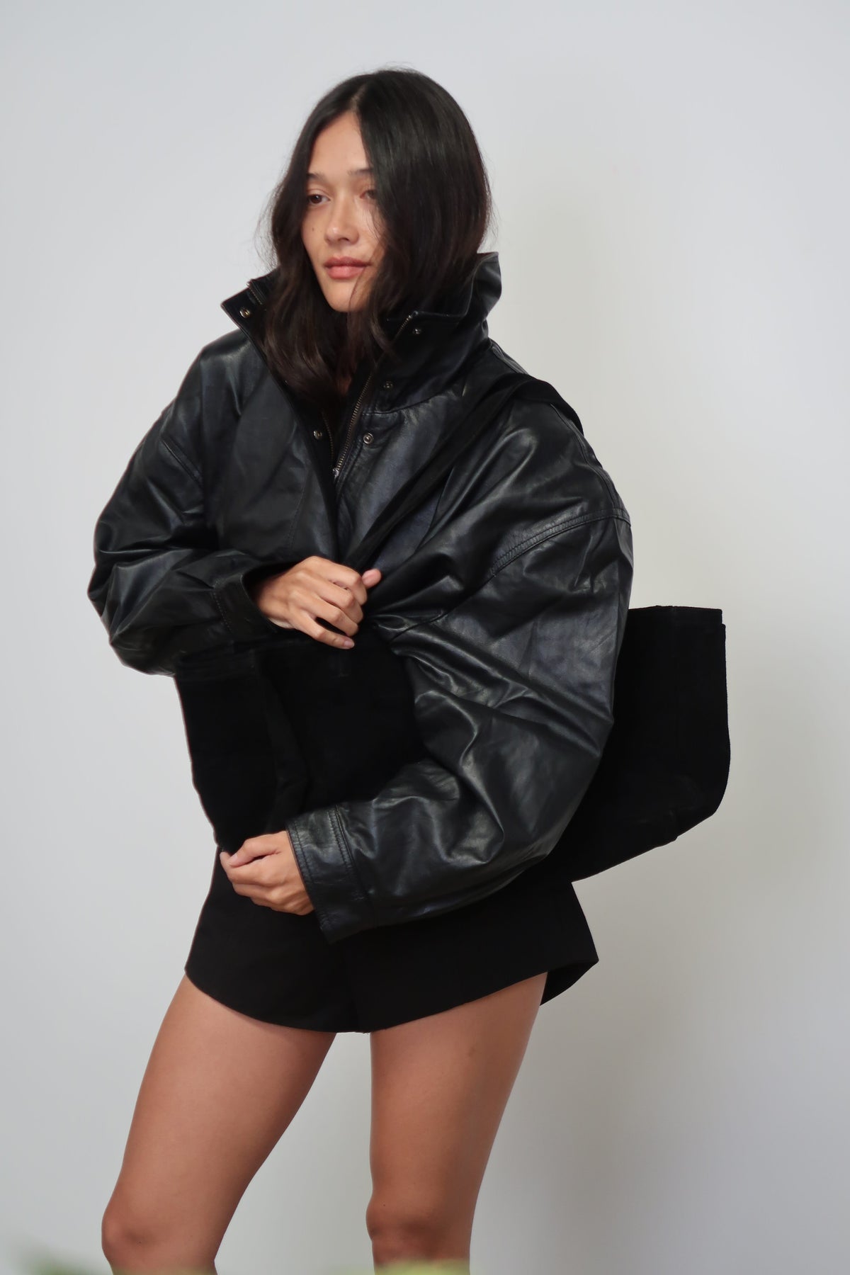 The Knox Bomber | Black - The Bali Tailor