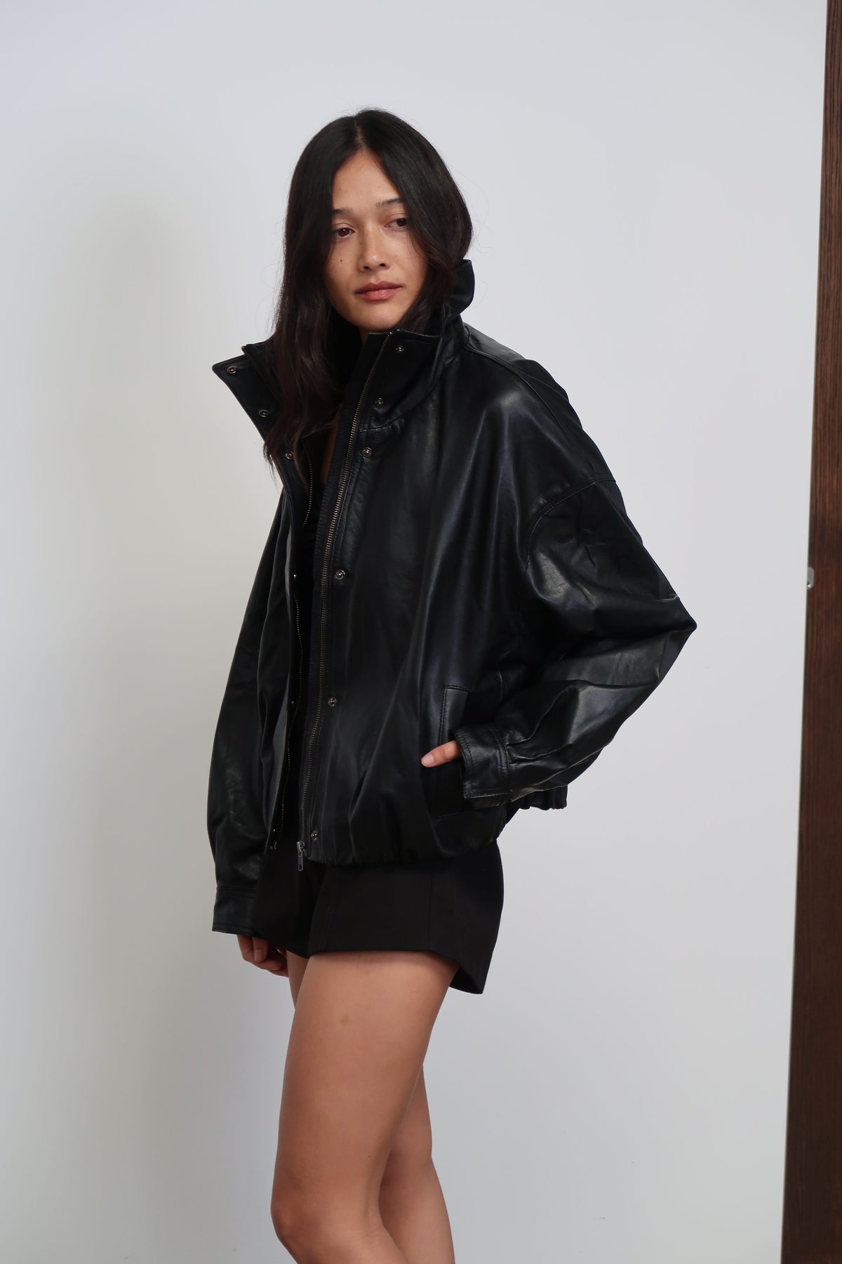 The Knox Bomber | Black - The Bali Tailor