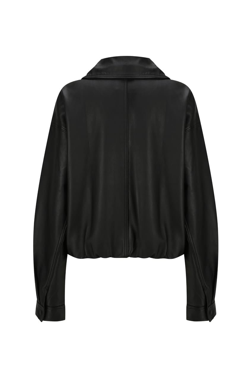 The Knox Bomber | Black - The Bali Tailor