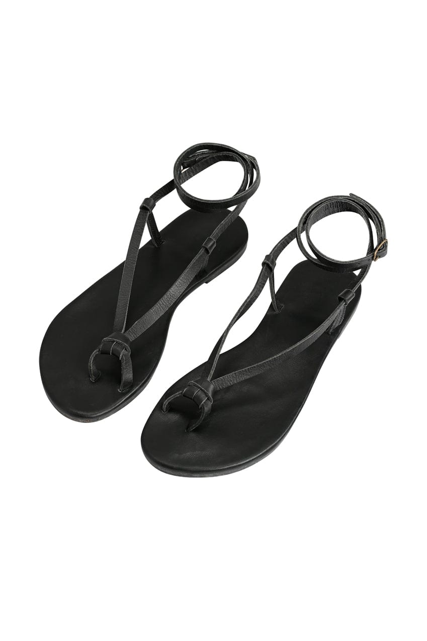 The Lara Sandal | Black - The Bali Tailor