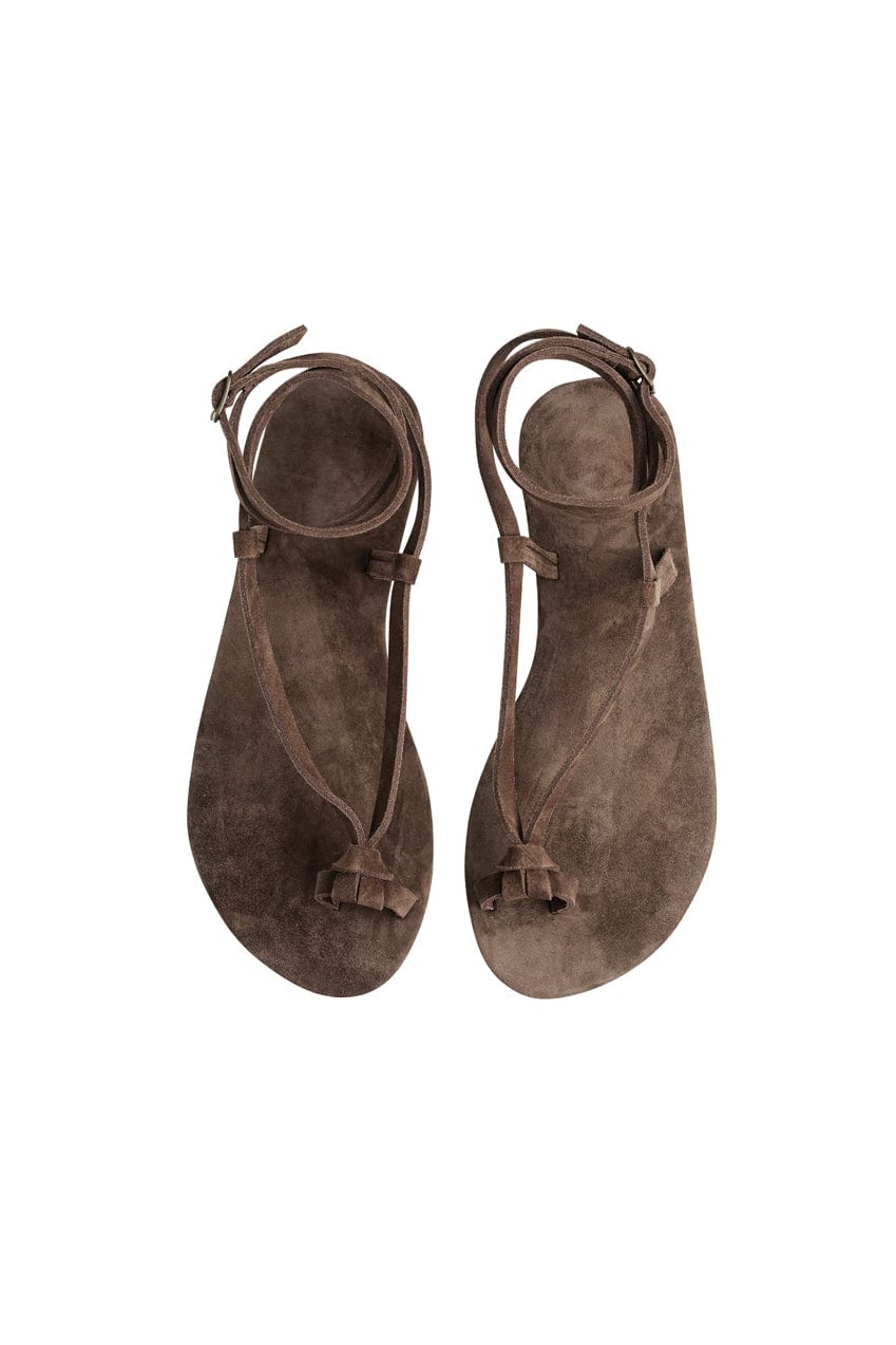 The Lara Sandal | Cocoa Suede - The Bali Tailor
