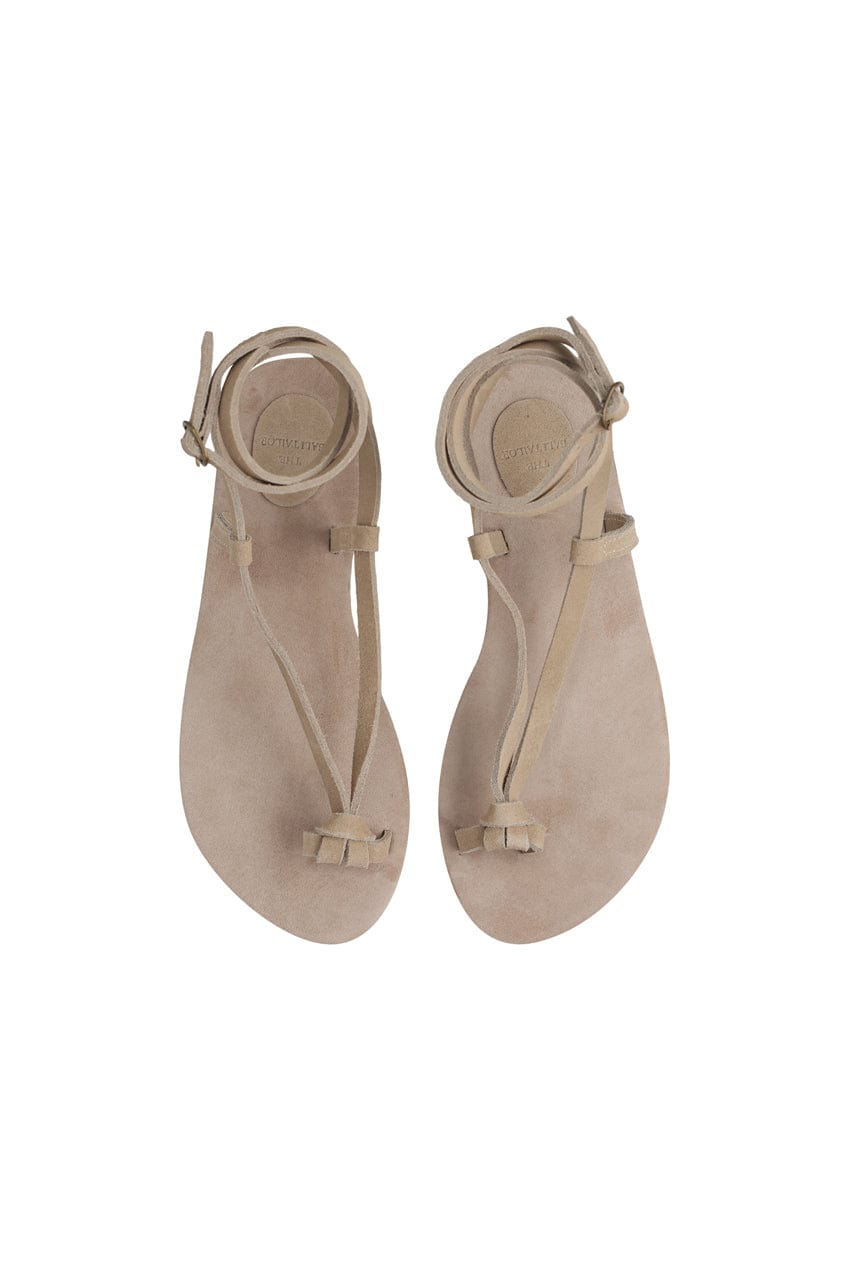 The Lara Sandal | Stone Suede - The Bali Tailor