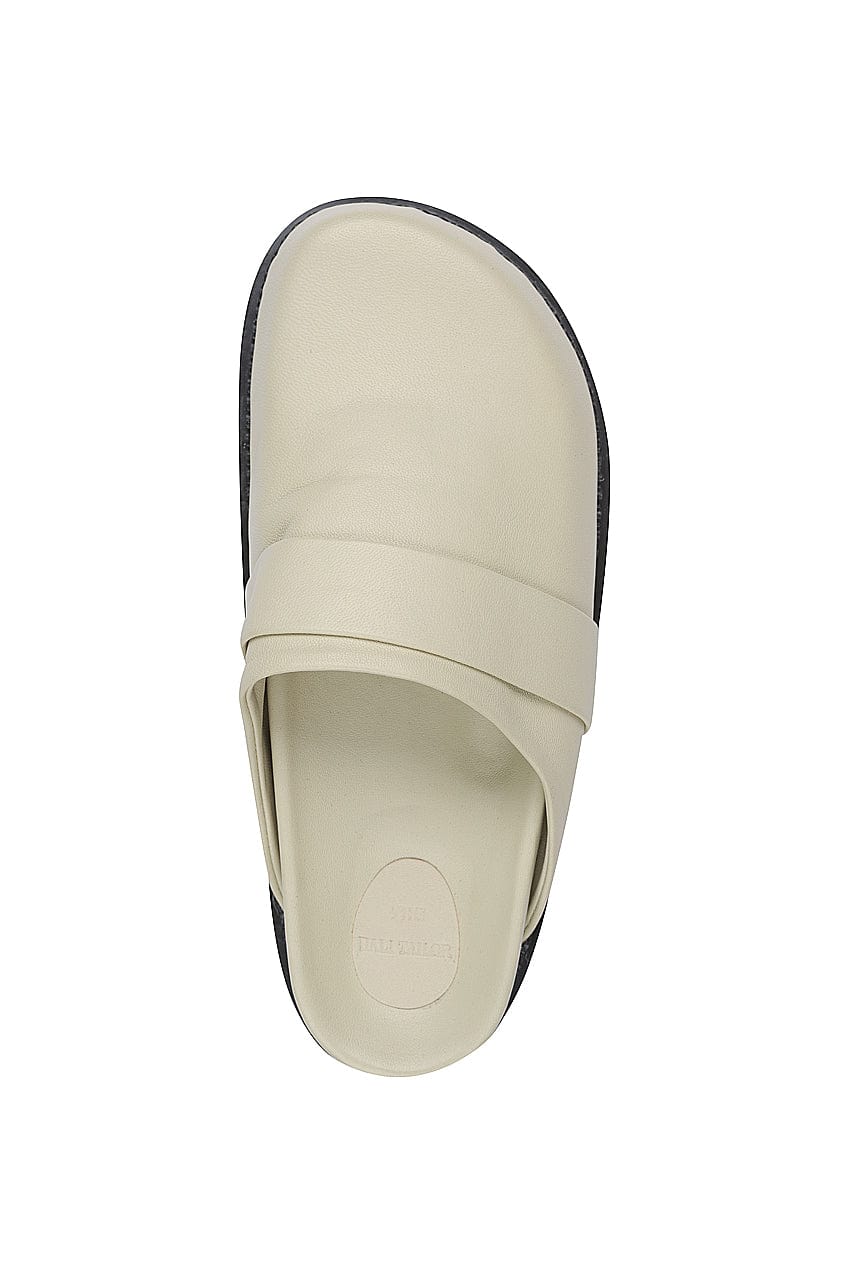 The Luca Slide | Creme Leather - The Bali Tailor