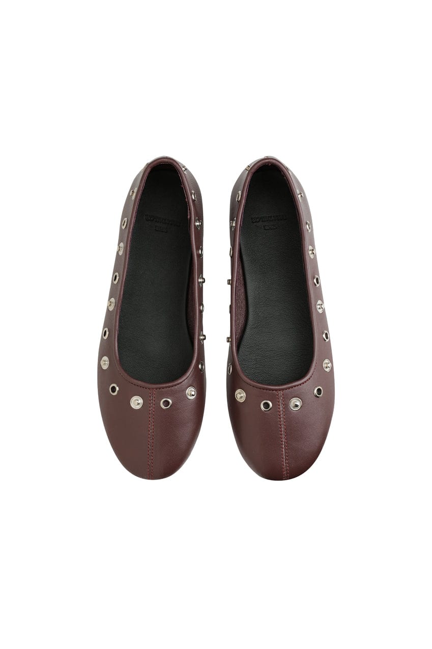 The Luma Ballet Flat | Burgundy - The Bali Tailor