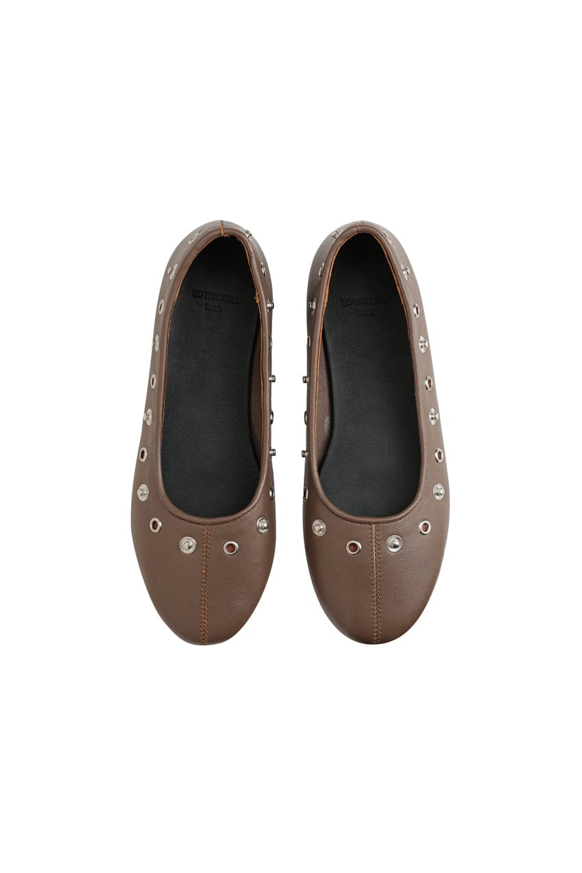 The Luma Ballet Flat | Chocolate - The Bali Tailor