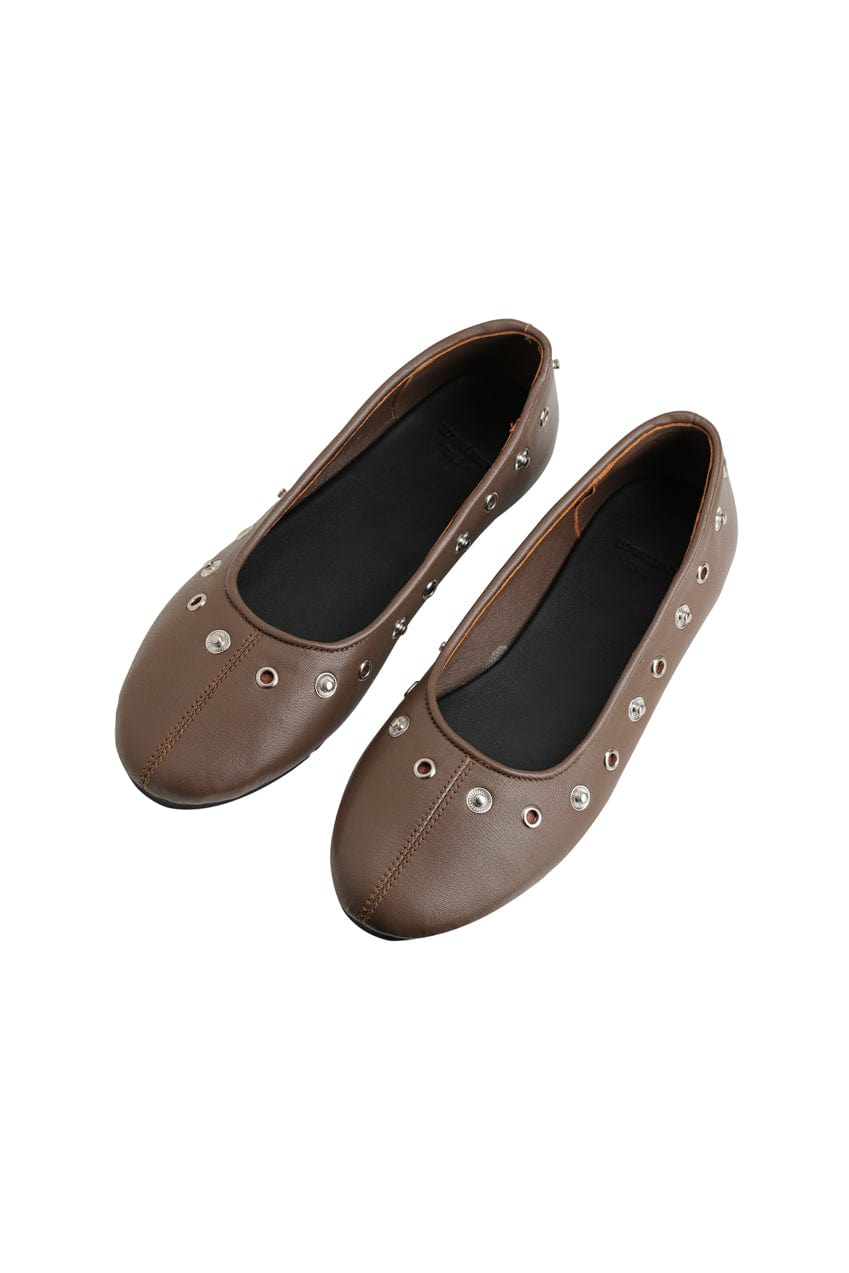 The Luma Ballet Flat | Chocolate - The Bali Tailor