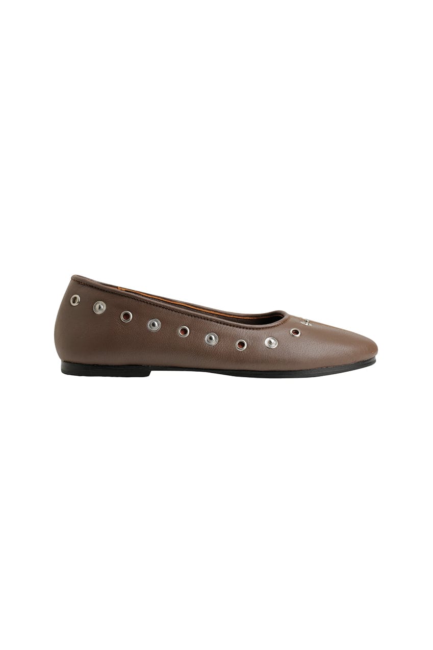 The Luma Ballet Flat | Chocolate - The Bali Tailor