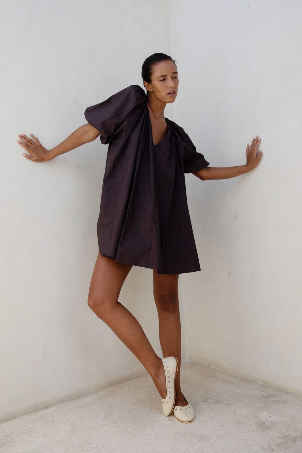 The Luma Ballet Flat | Creme - The Bali Tailor