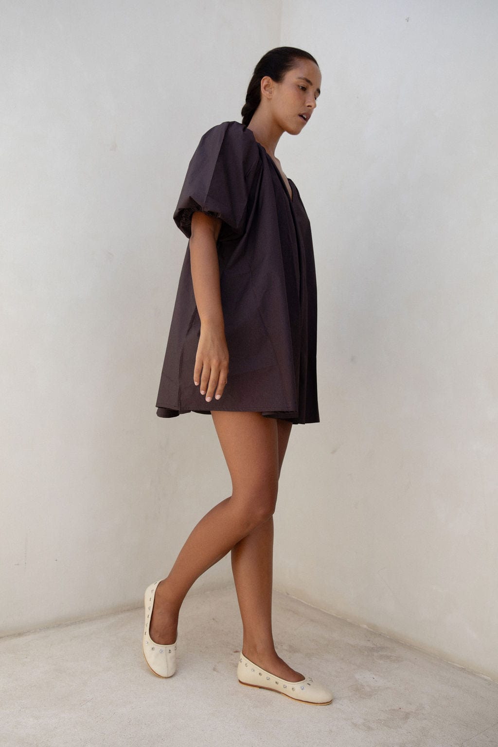 The Luma Ballet Flat | Creme - The Bali Tailor