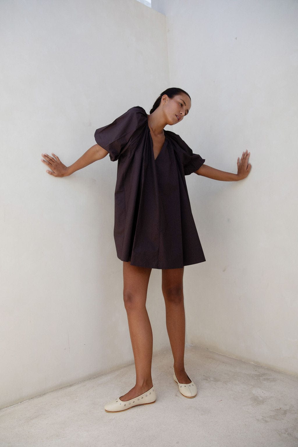 The Luma Ballet Flat | Creme - The Bali Tailor