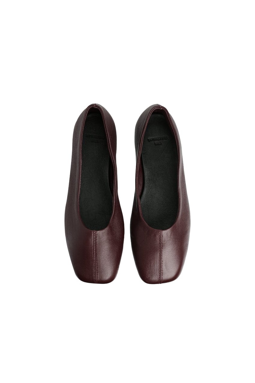 The Mabel Ballet Flat | Burgundy - The Bali Tailor