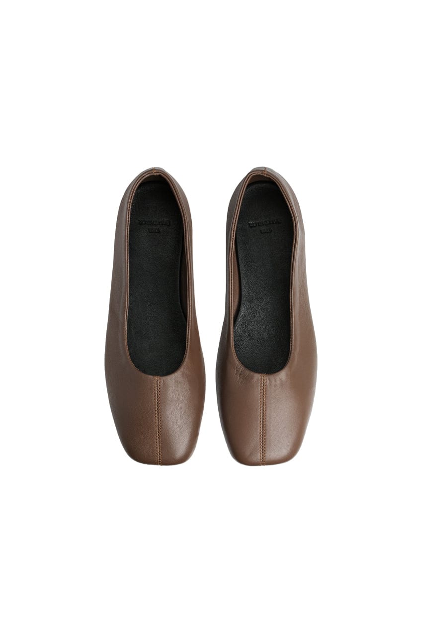 The Mabel Ballet Flat | Chocolate - The Bali Tailor