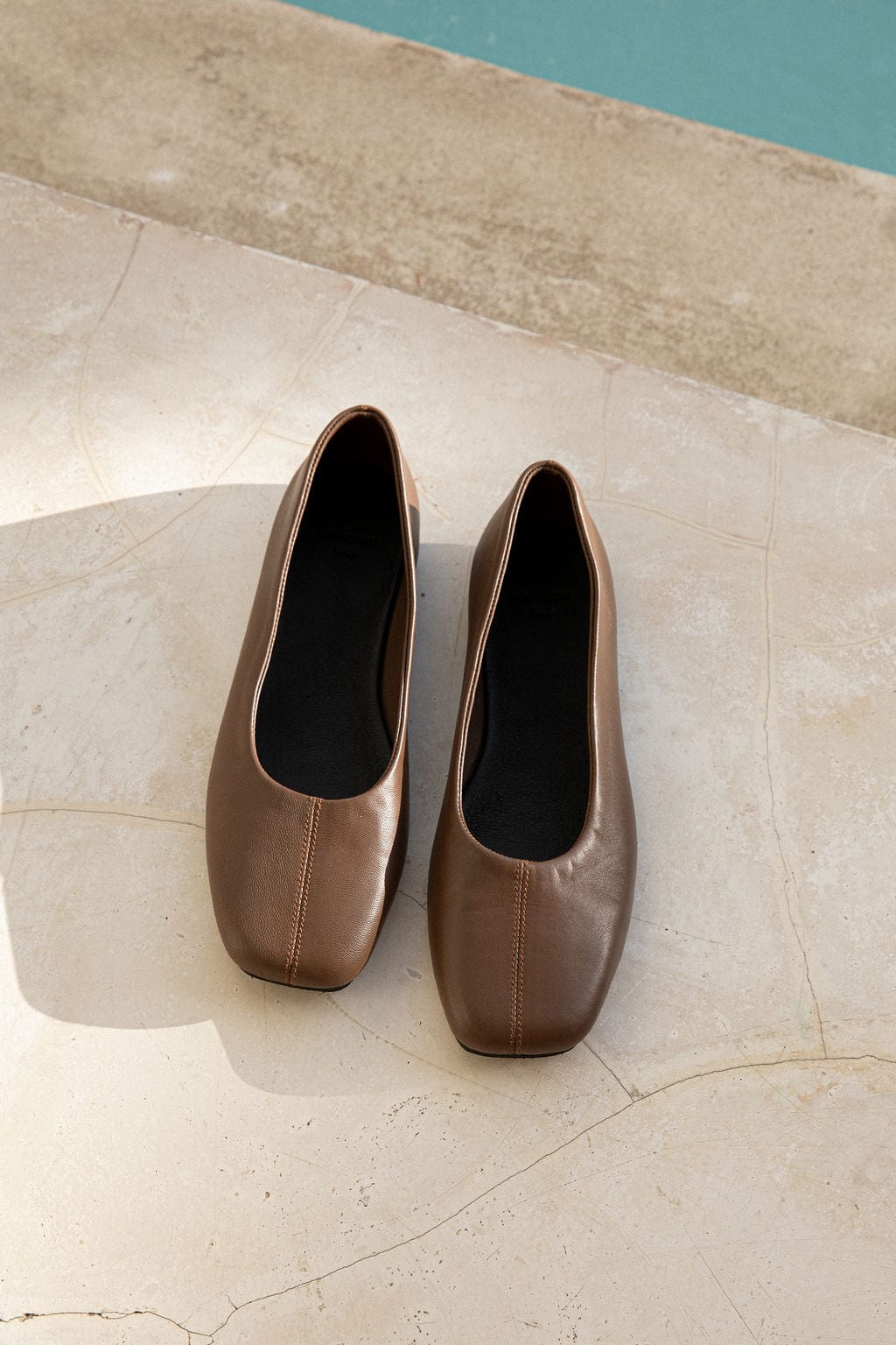 The Mabel Ballet Flat | Chocolate - The Bali Tailor