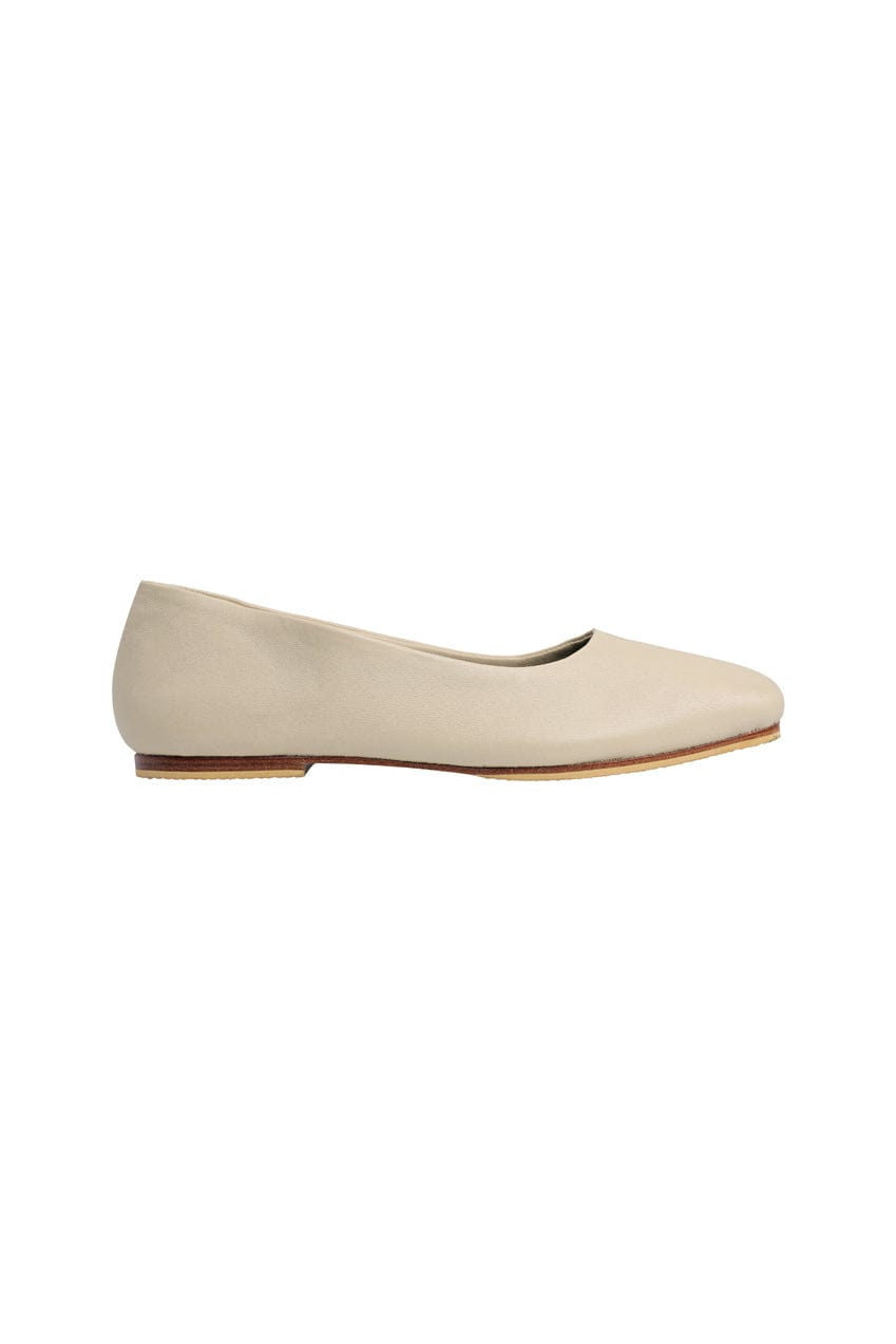 The Mabel Ballet Flat | Creme - The Bali Tailor