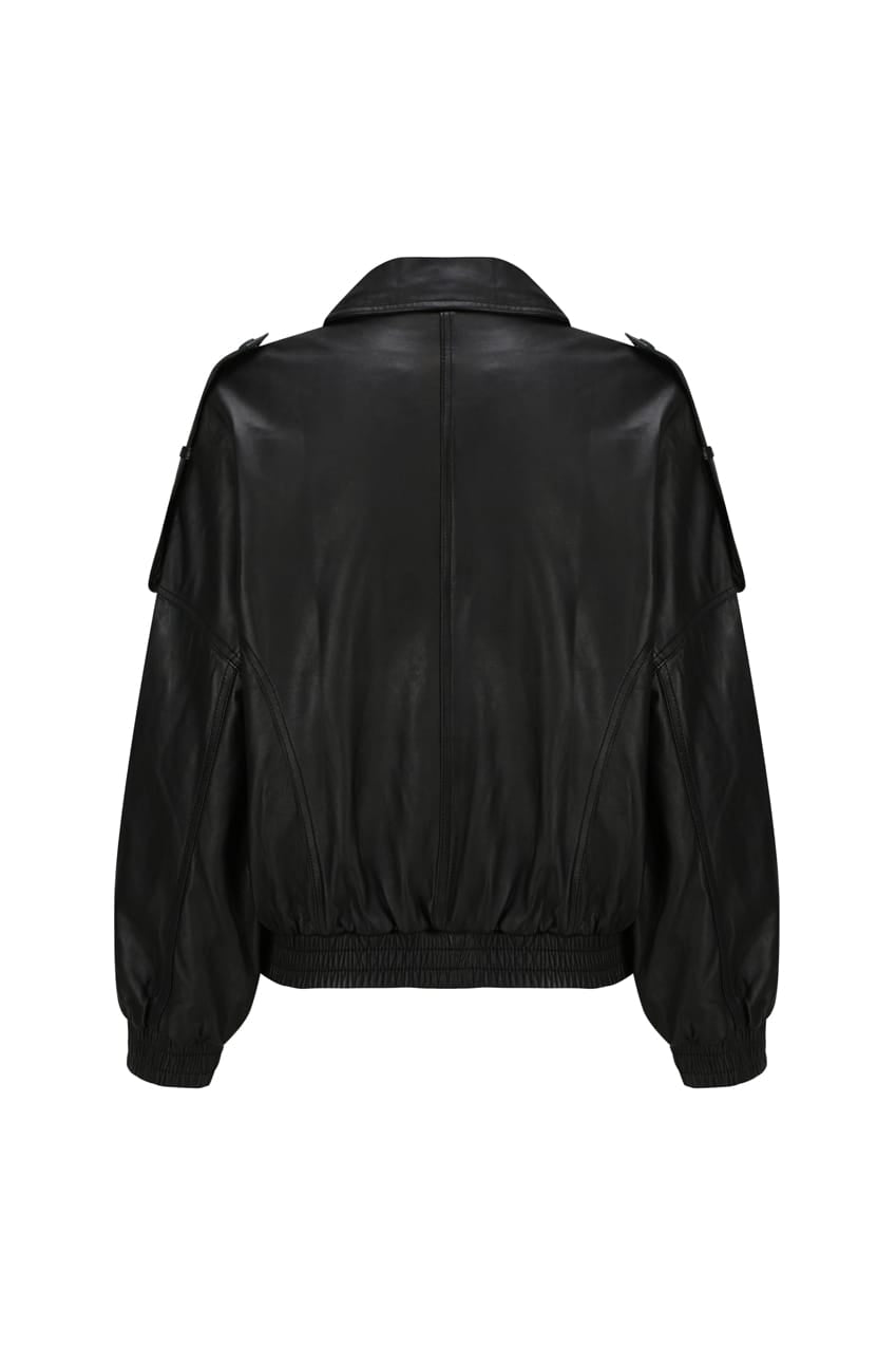 The Mira Bomber Jacket | Black - The Bali Tailor