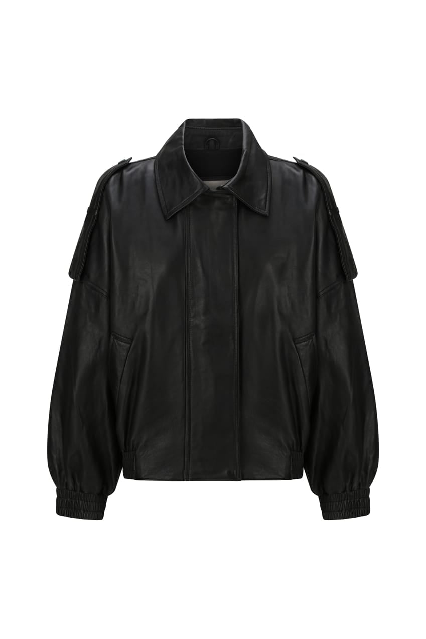 The Mira Bomber Jacket | Black - The Bali Tailor