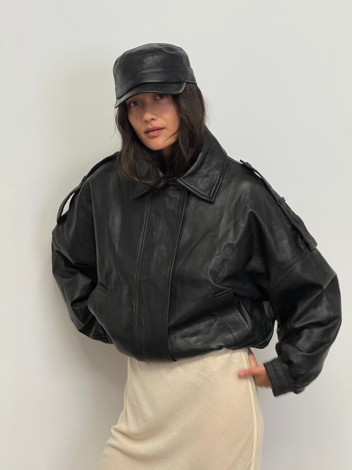 The Mira Bomber Jacket | Black - The Bali Tailor