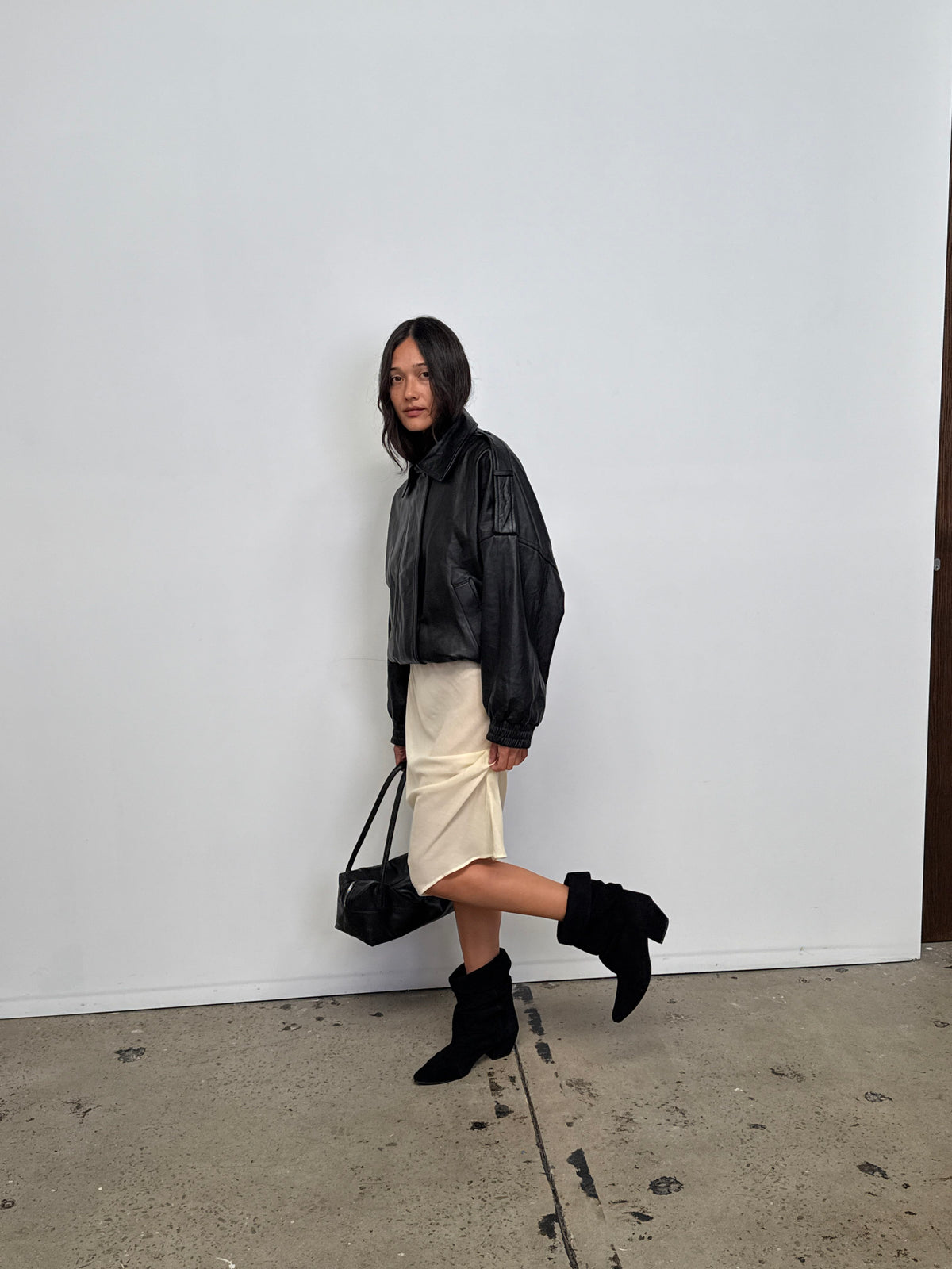 The Mira Bomber Jacket | Black - The Bali Tailor