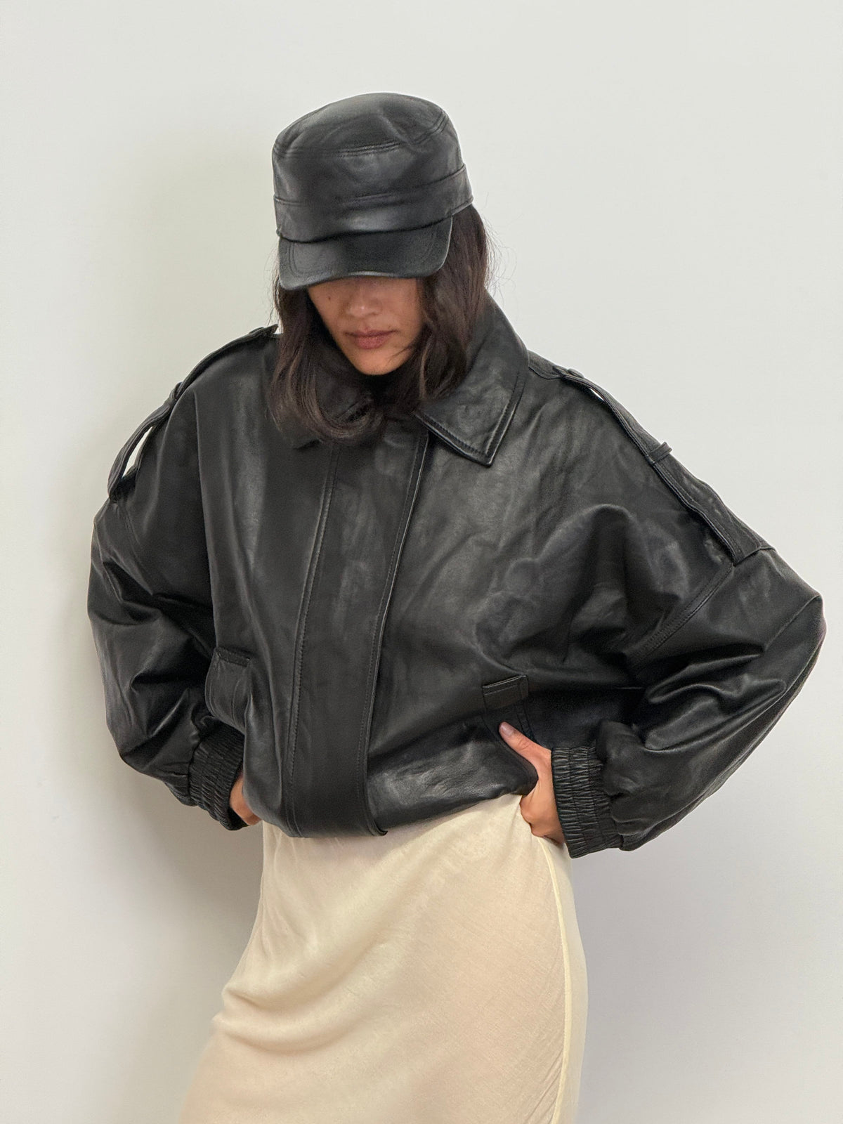 The Mira Bomber Jacket | Black - The Bali Tailor