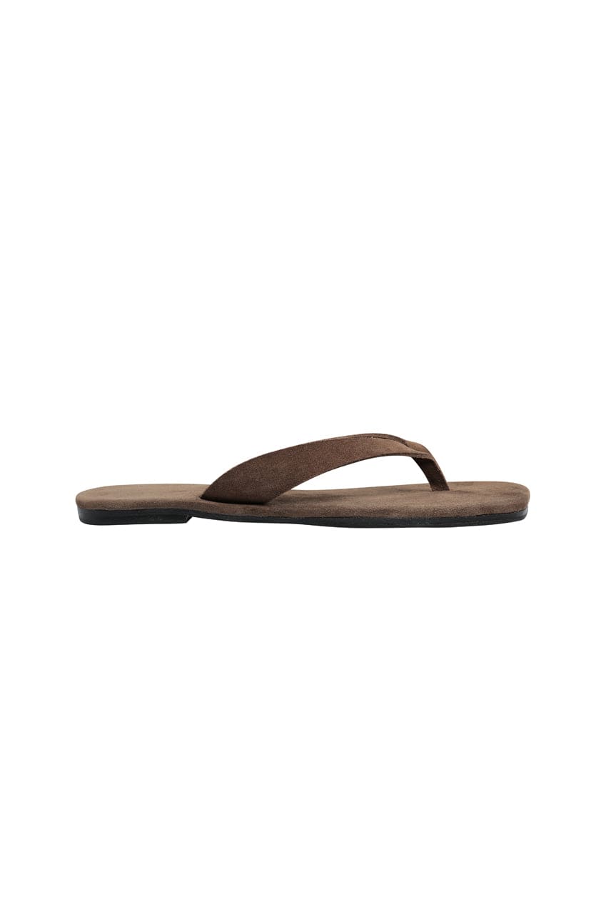 The Rhea Thong | Cocoa Suede - The Bali Tailor