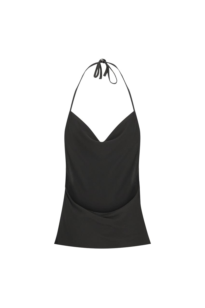 The Salma Halter | Black - The Bali Tailor