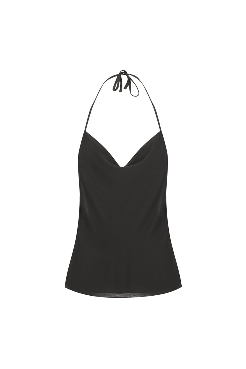 The Salma Halter | Black - The Bali Tailor