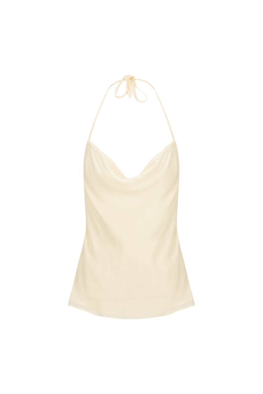 The Salma Halter | Creme - The Bali Tailor