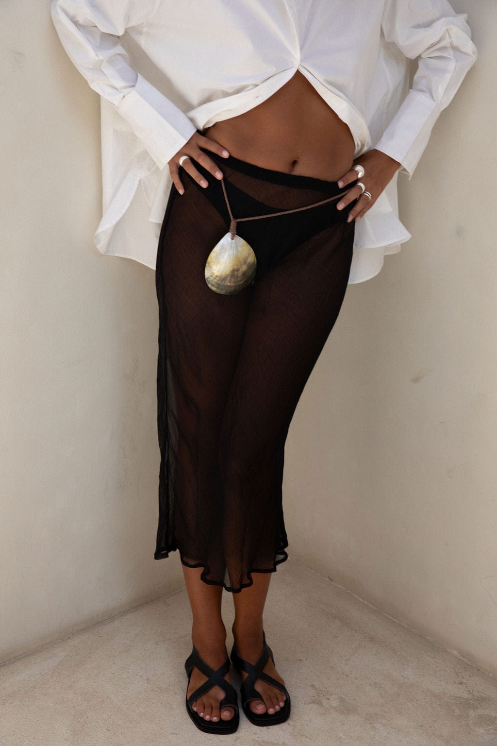 The Salma Skirt | Black - The Bali Tailor