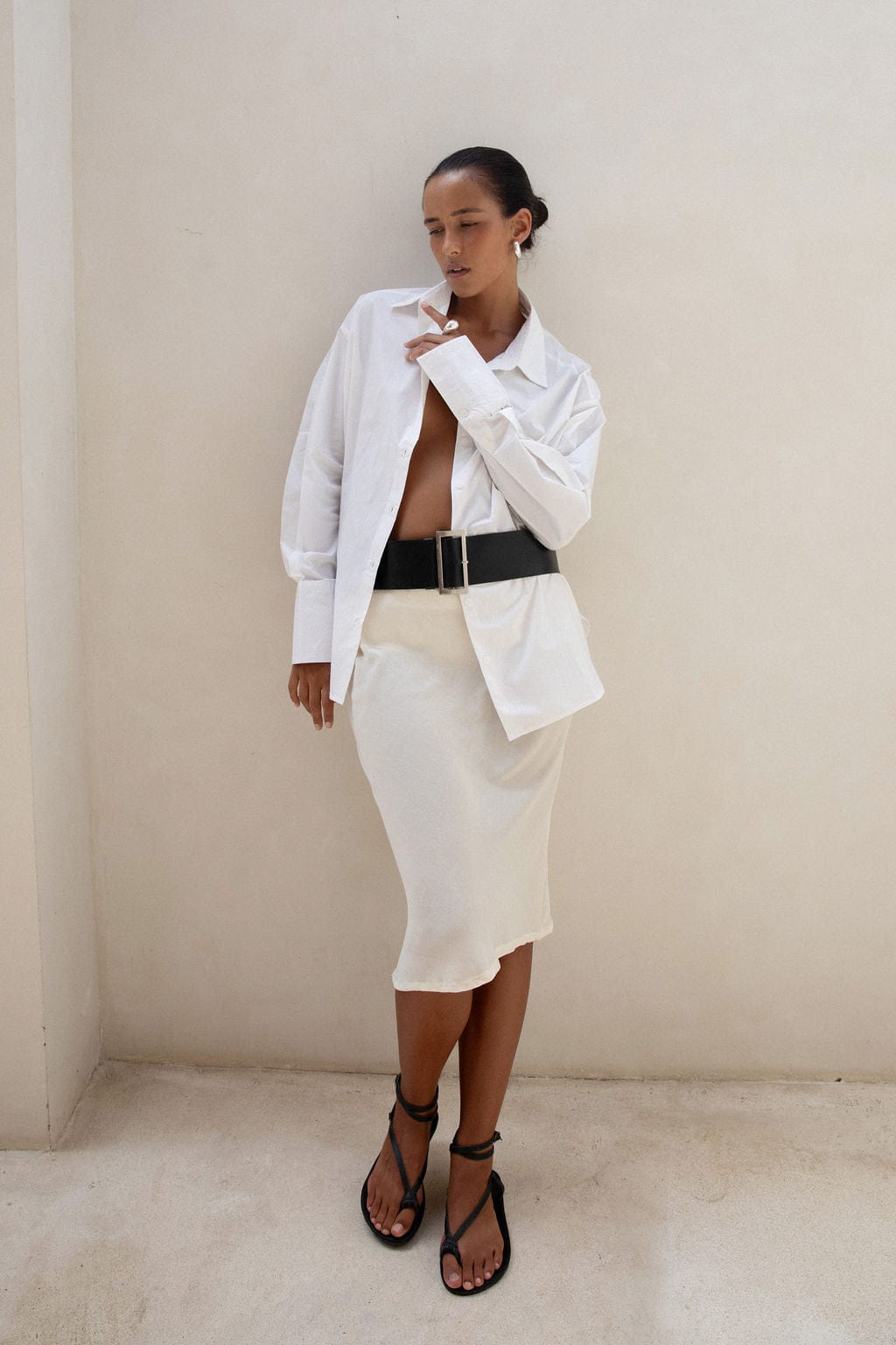 The Salma Skirt | Creme - The Bali Tailor
