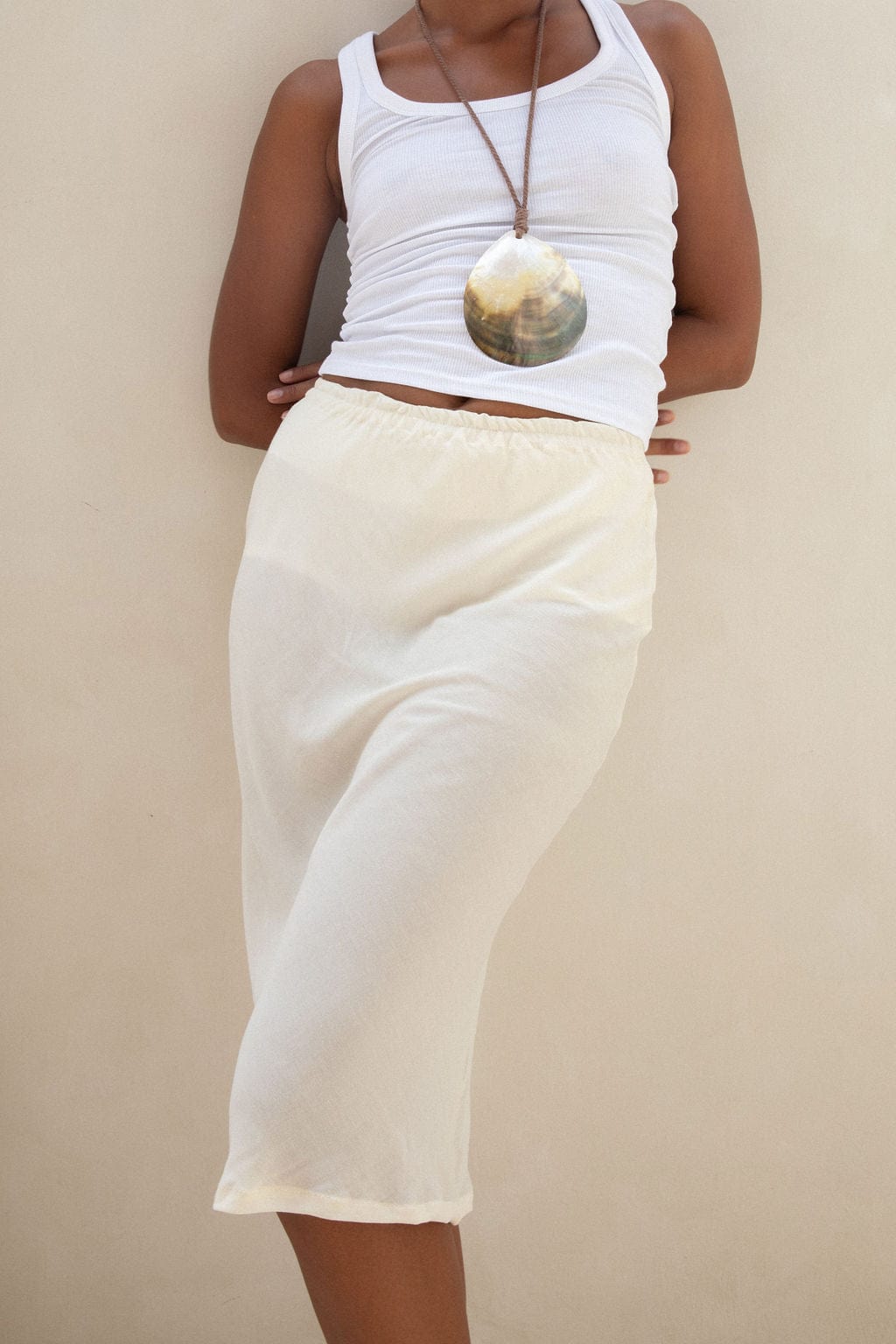 The Salma Skirt | Creme - The Bali Tailor