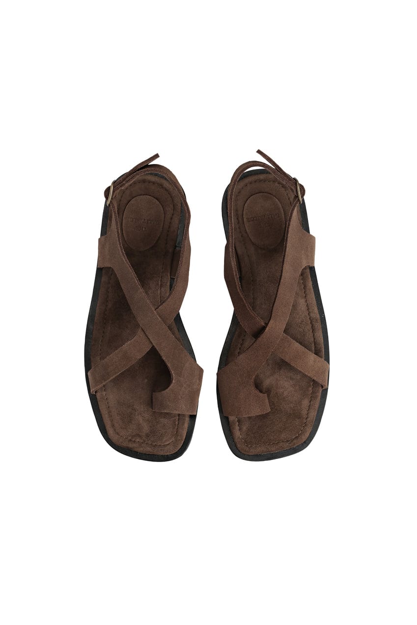 The Selene Sandal | Cocoa Suede - The Bali Tailor