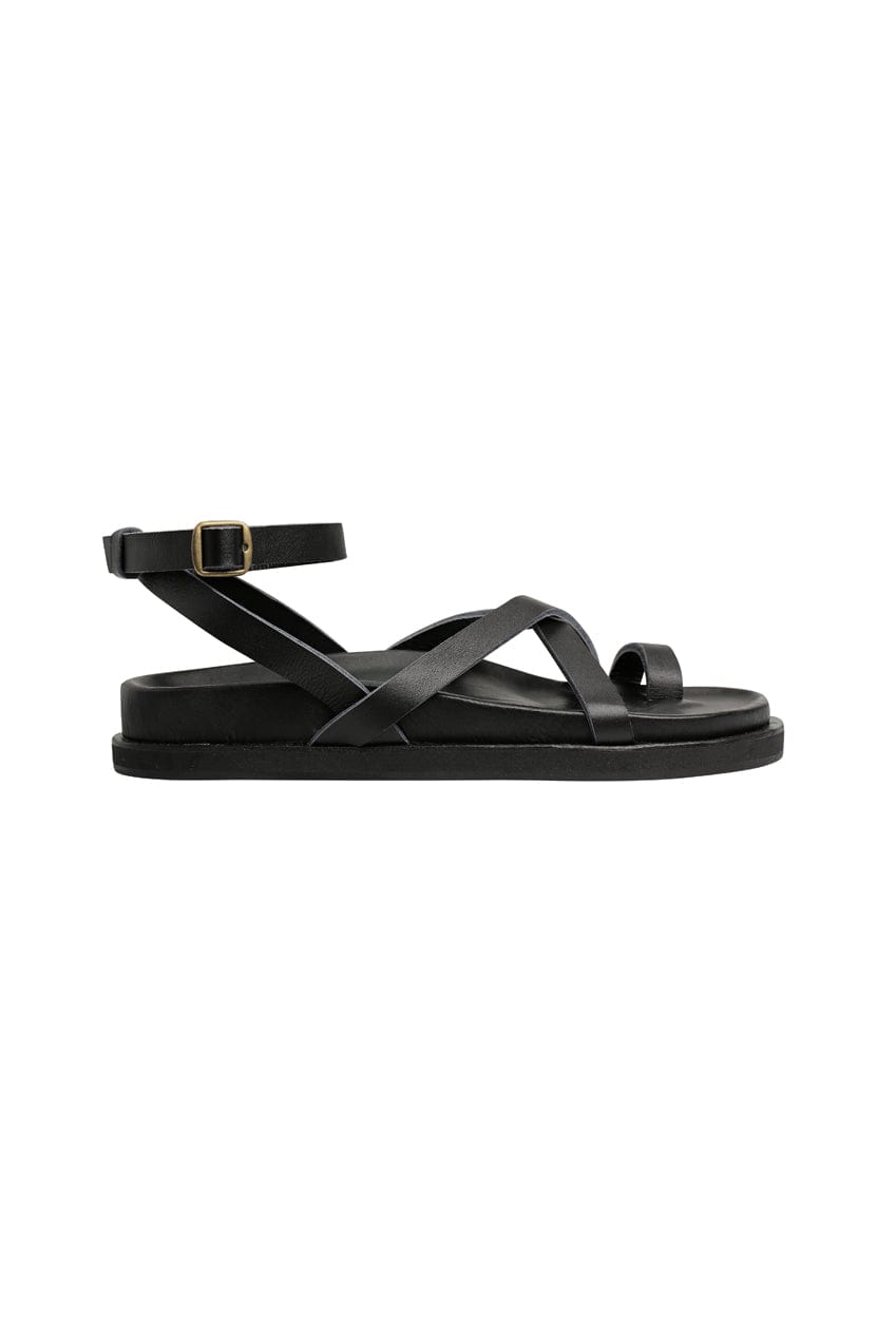 The Slim Leni Sandal | Black - The Bali Tailor