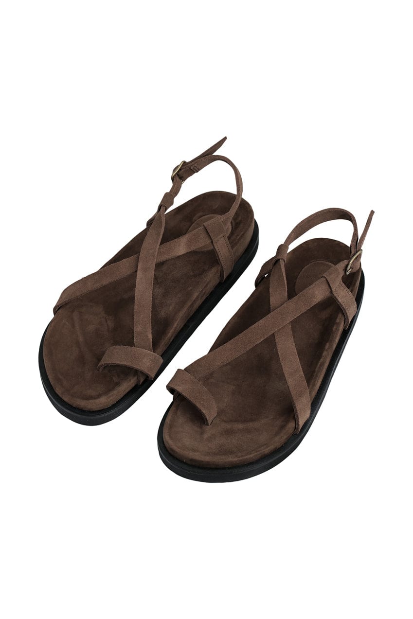 The Slim Noa Sandal | Cocoa Suede - The Bali Tailor