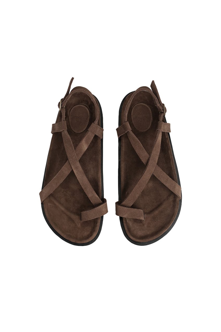 The Slim Noa Sandal | Cocoa Suede - The Bali Tailor