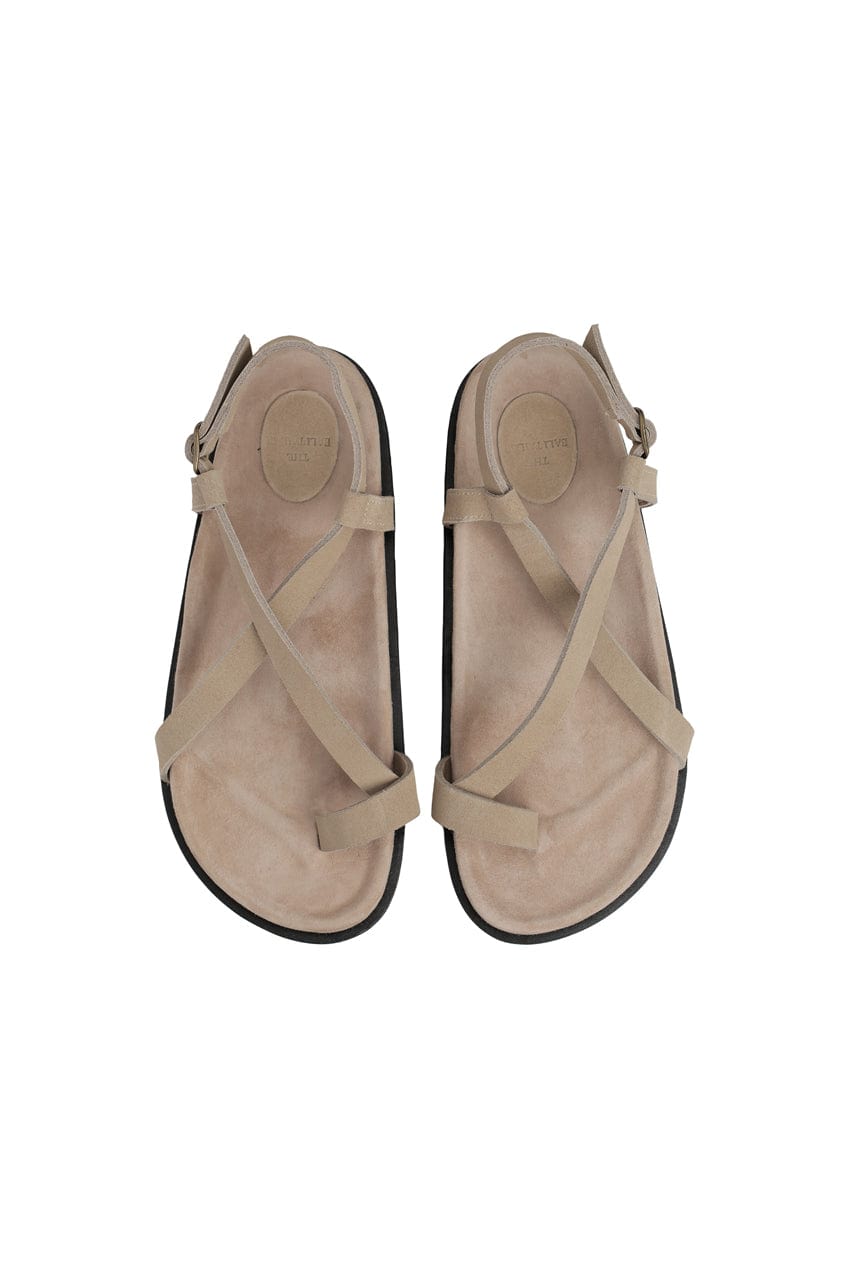 The Slim Noa Sandal | Stone Suede - The Bali Tailor