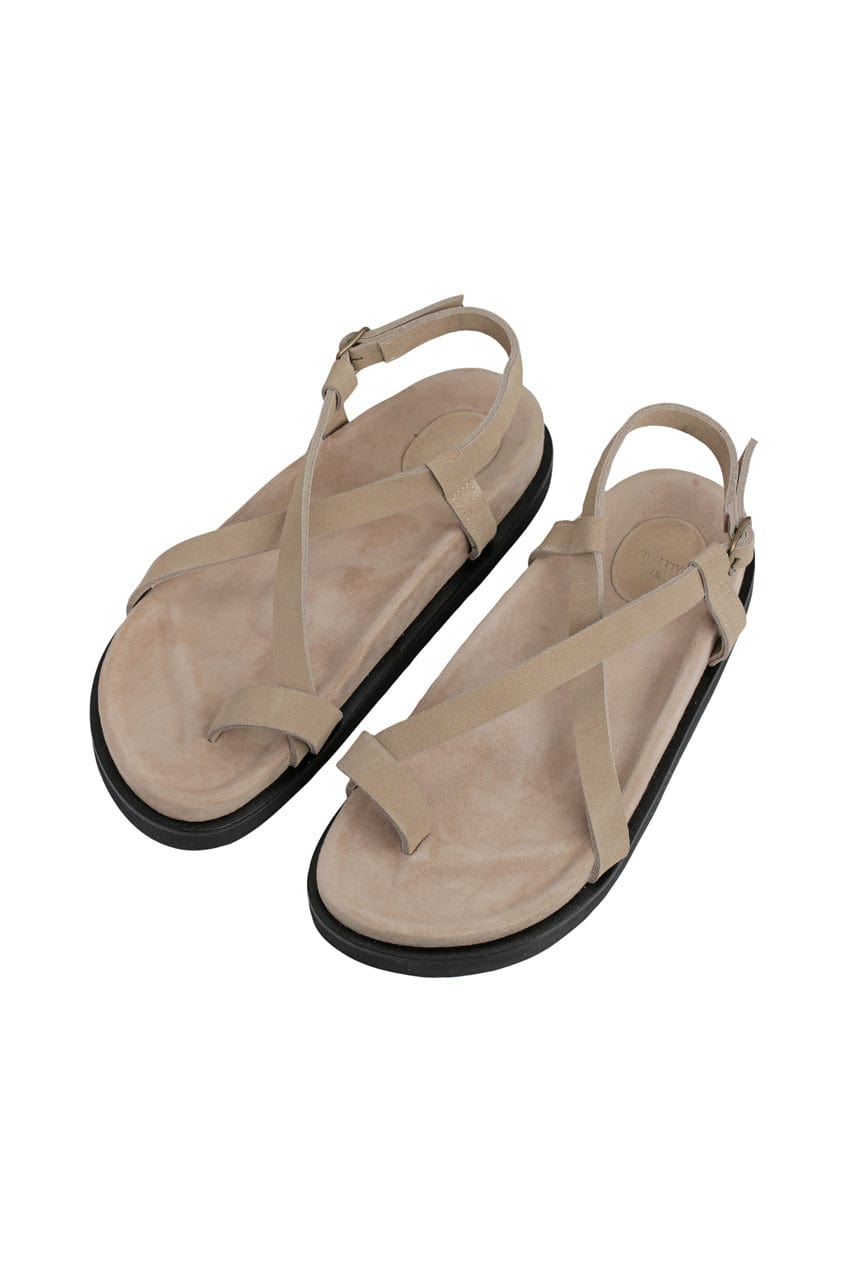 The Slim Noa Sandal | Stone Suede - The Bali Tailor