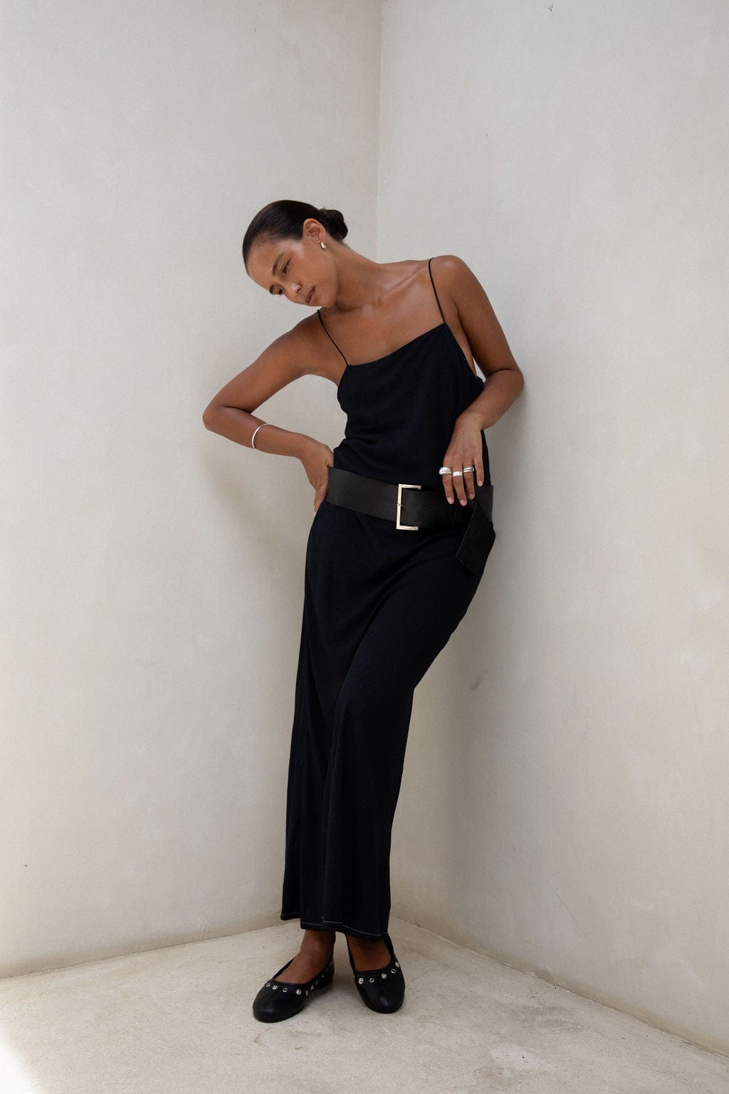 The Yvette Maxi Dress | Black - The Bali Tailor