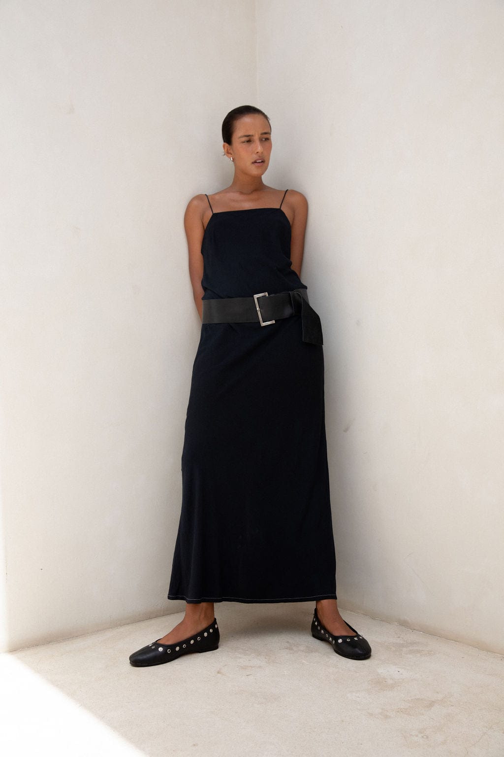 The Yvette Maxi Dress | Black - The Bali Tailor