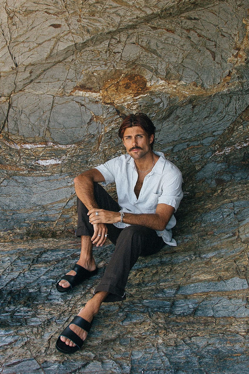 The Alex Slide | Black - The Bali Tailor