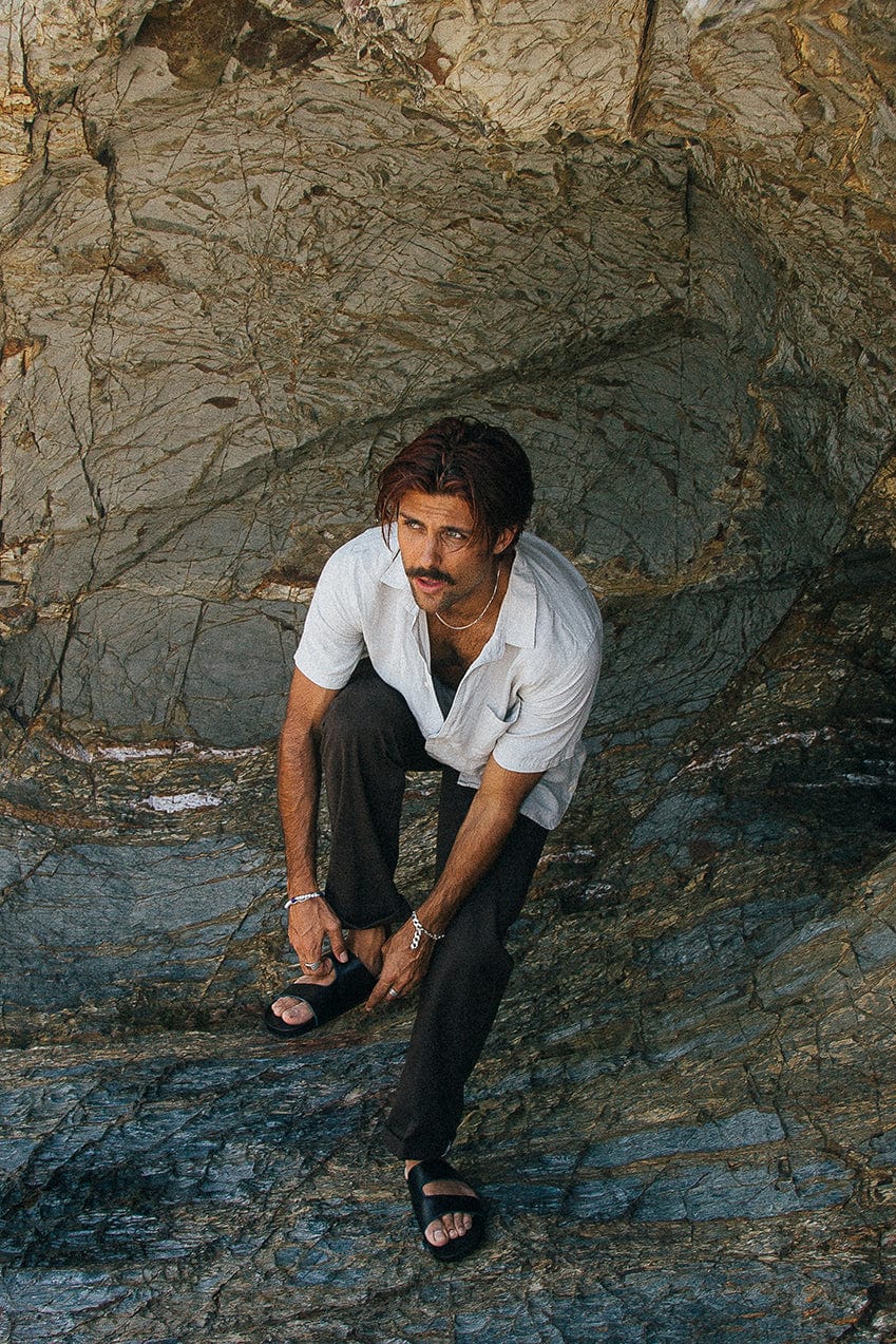 The Alex Slide | Black - The Bali Tailor