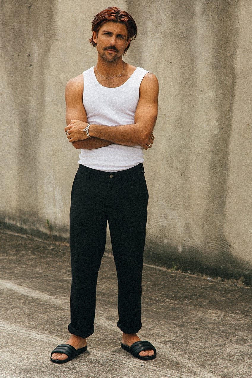 The Joel Slide | Black - The Bali Tailor