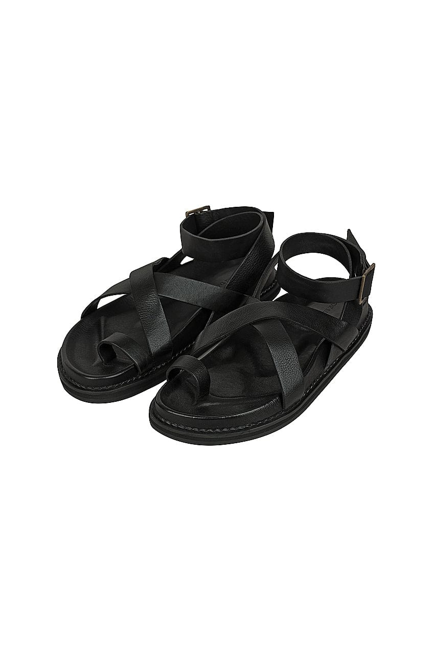 The Leni Sandal | Black - The Bali Tailor