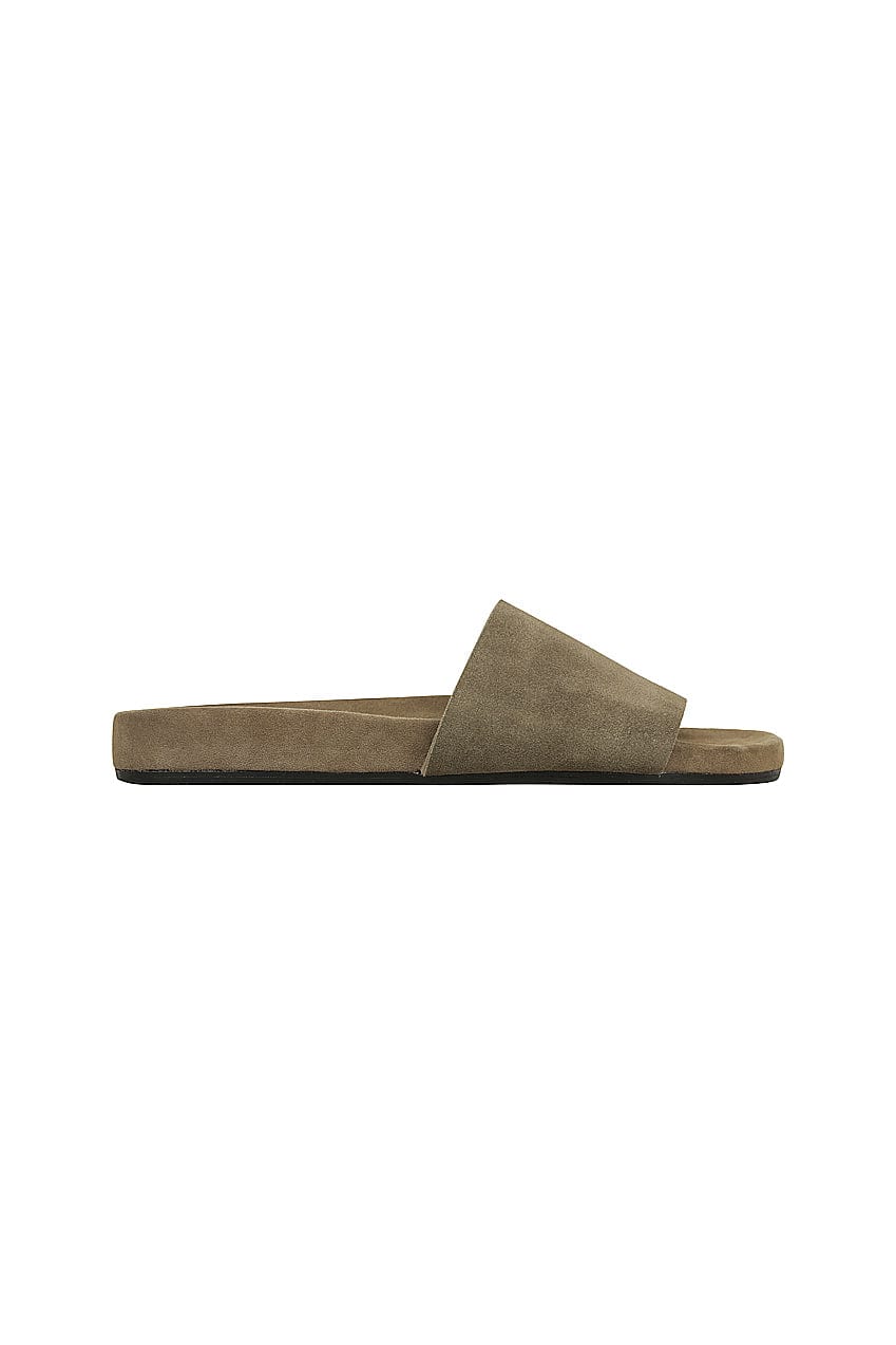 The Tom Slide | Olive Suede - The Bali Tailor